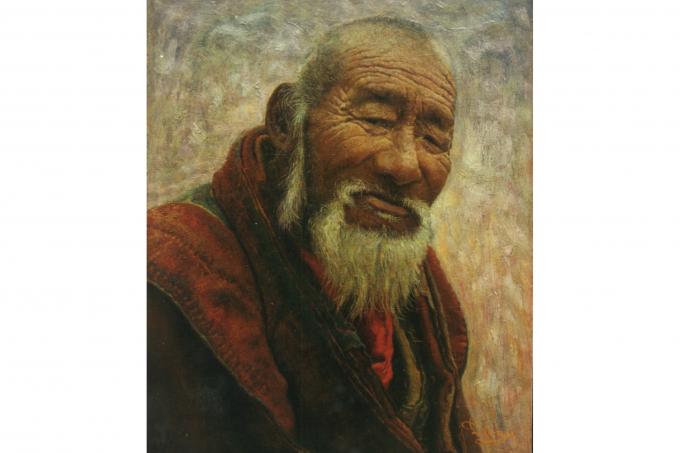 "Old Man" by Tserang Dhundrup, 2001