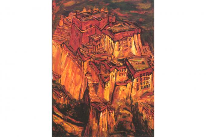 "Potala Palace no. 3" by Tsering Dorje, 1998